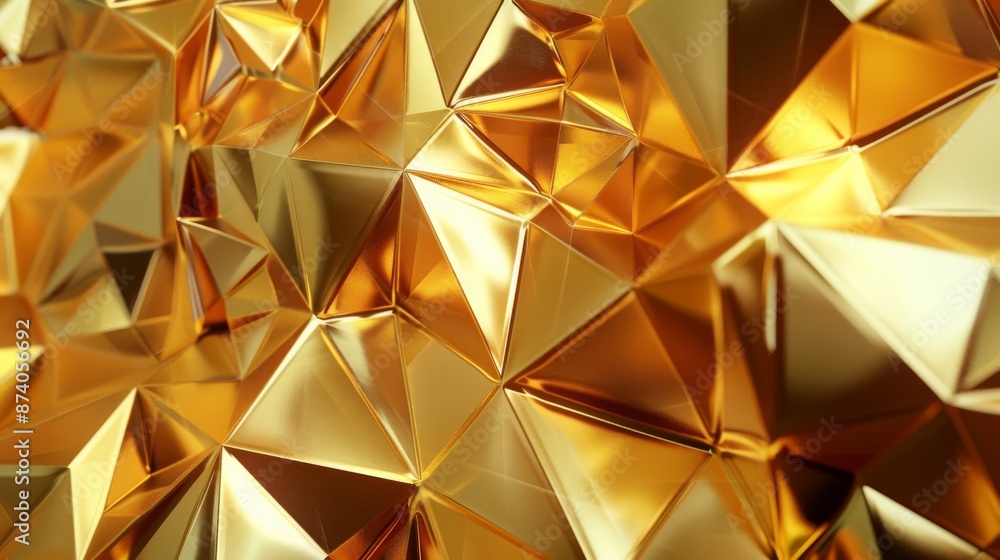 Abstract golden polygonal background.,. Abstract golden polygonal background.,.