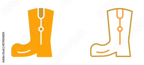 Cowboy Boot Vector Icon