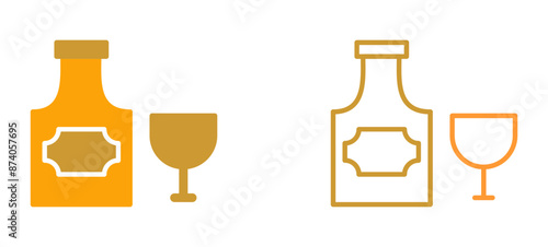 Bottle of Rum Vector Icon