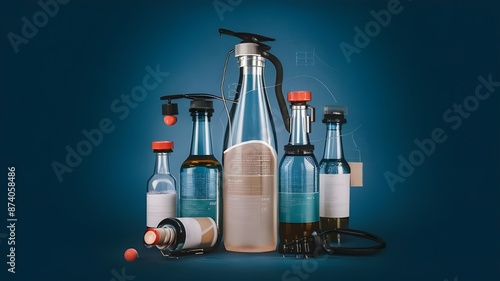 laboratory glassware and tubes