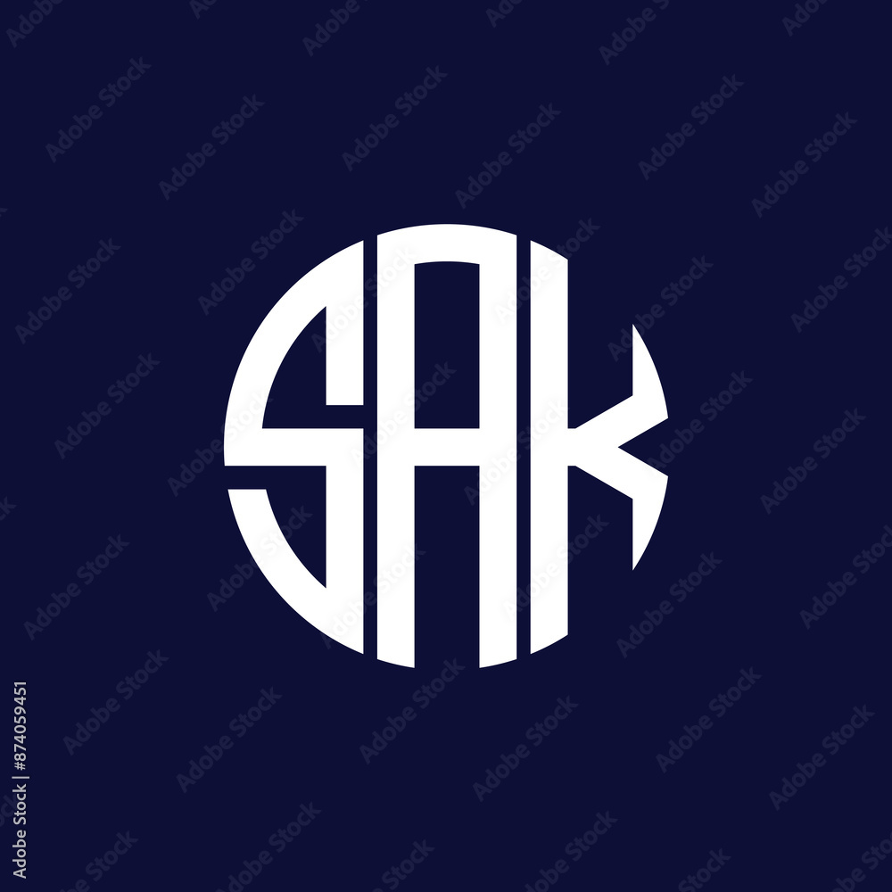 sak circle logo design sak circle logo design