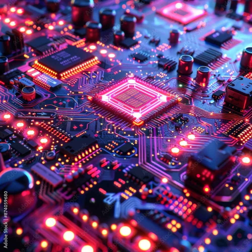 Futuristic Digital Board with Holographic Neural Networks in Cyberpunk Style with Vibrant Colors and High Detail Futuristic Digital Board with Holographic Neural Networks in Cyberpunk Style with Vibrant Colors and High Detail