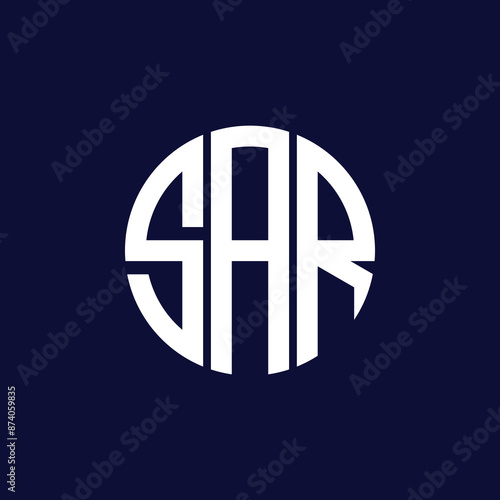sar circle logo design