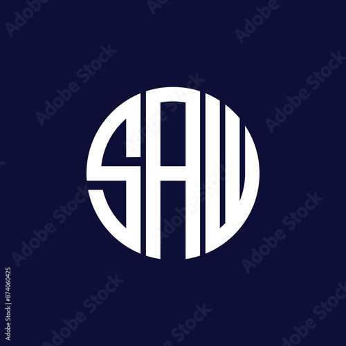 saw circle logo design