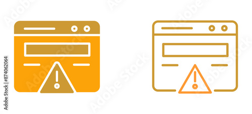 Web Error Vector Icon