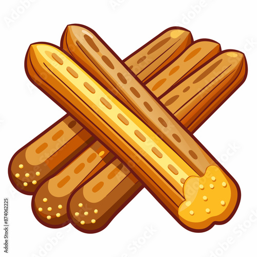 churros clipart cartoon Illustration drawing