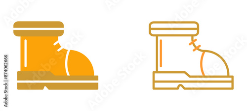 Ski Boots Vector Icon