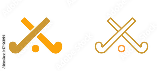 Canvas Print Ice Hockey Vector Icon
