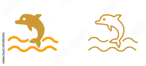 Dolphin Vector Icon