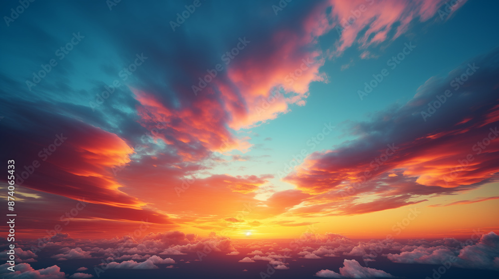 sunset in the sky sunset in the sky