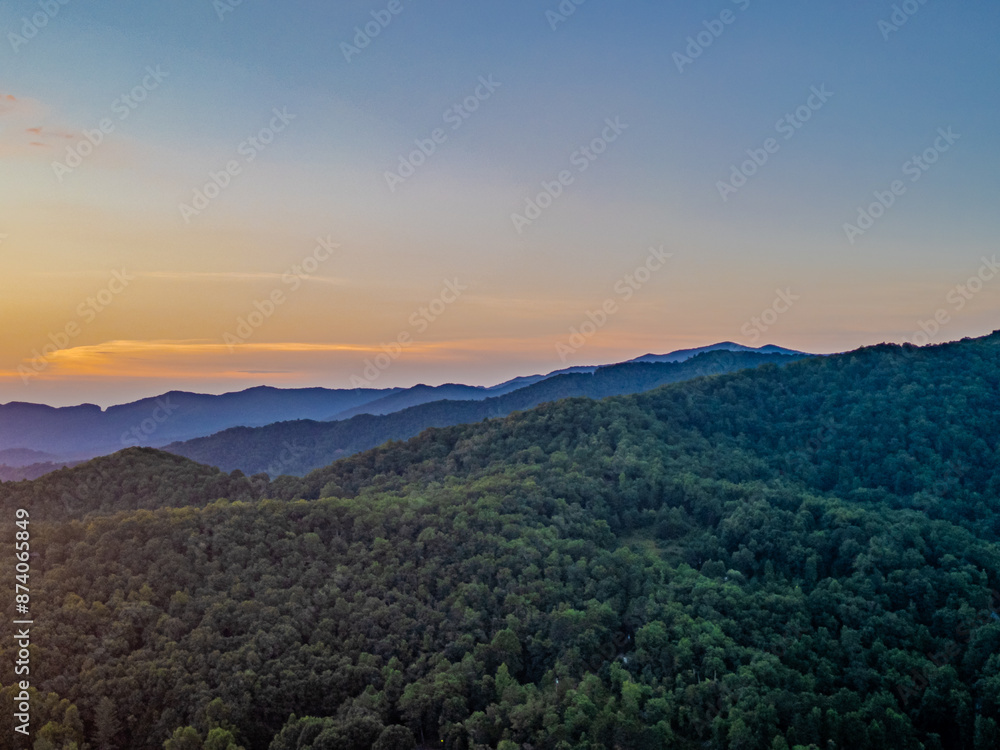 Naklejka premium mountains near Franklin, NC
