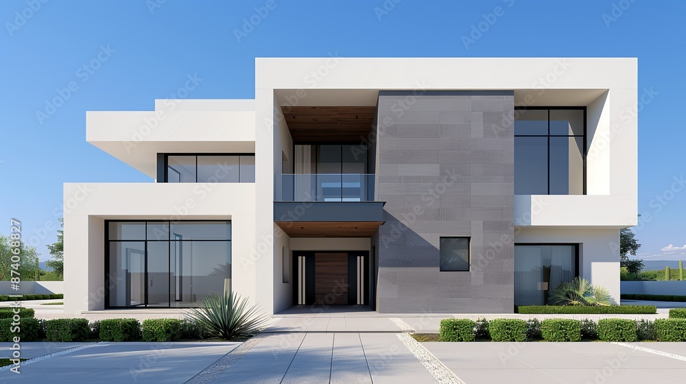 Design a sleek architectural visualization that embodies modern elegance and architectural sophistication, focusing on clean, streamlined aesthetics. Illustration, Image, , Minimalism, Design a sleek architectural visualization that embodies modern elegance and architectural sophistication, focusing on clean, streamlined aesthetics. Illustration, Image, , Minimalism,