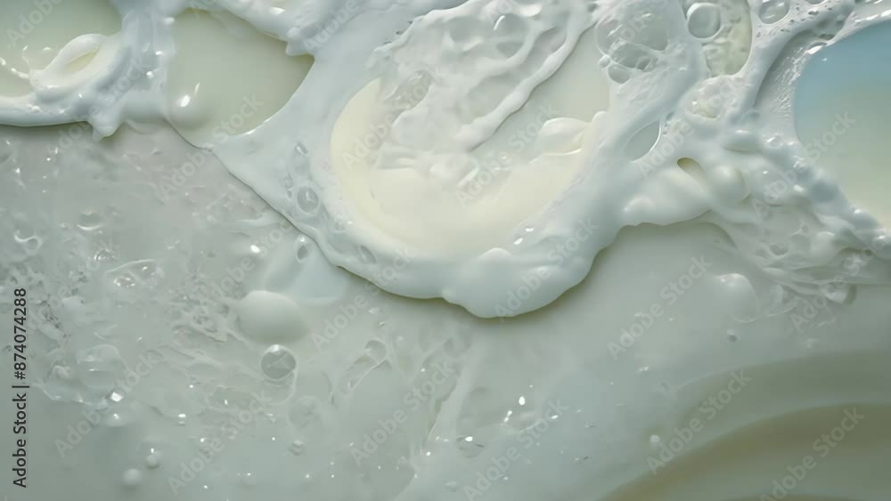 White soap foam. generative ai