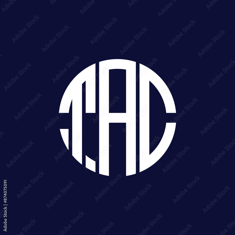 Obraz premium tac circle logo design