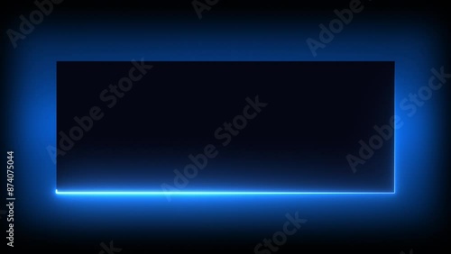 Neon frame gradient, concert stage, laser show, glowing lines, webelement, abstract bright neon template, seamless loop, 4K	 photo