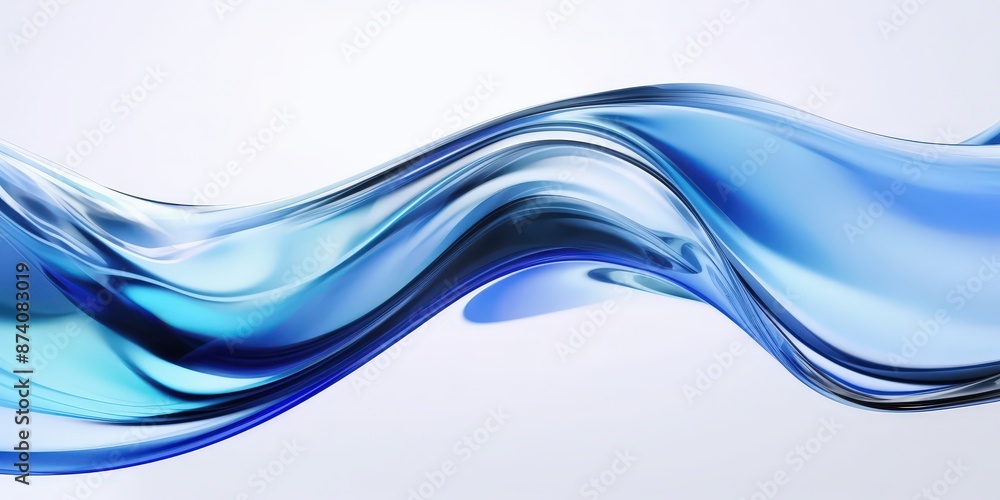Obraz premium Abstract Blue Wave
