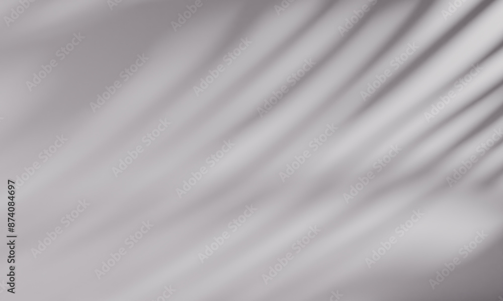 Obraz premium Abstract natural tree leaves shadow on white wall background