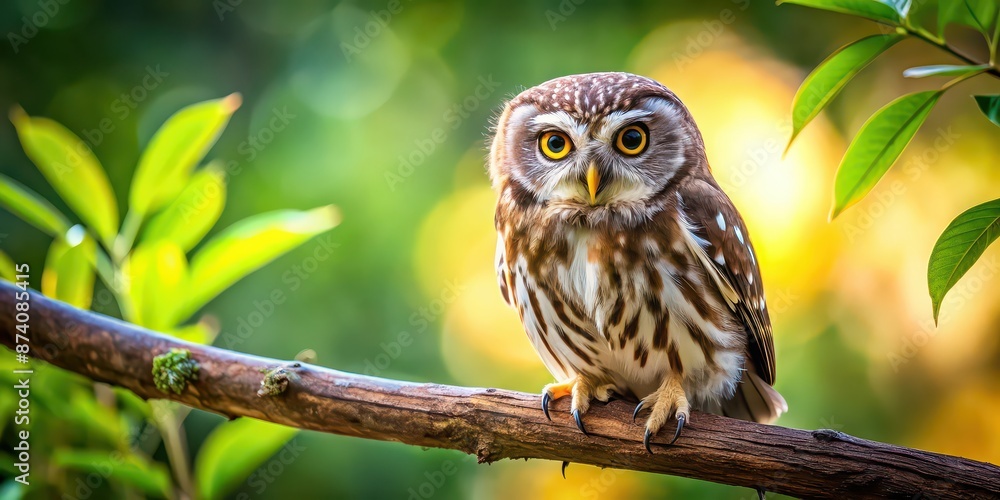 A close-up photo of a beautiful owl perched on a tree branch, owl, wildlife, feathers, nocturnal, predator, bird, eyes, beak A close-up photo of a beautiful owl perched on a tree branch, owl, wildlife, feathers, nocturnal, predator, bird, eyes, beak