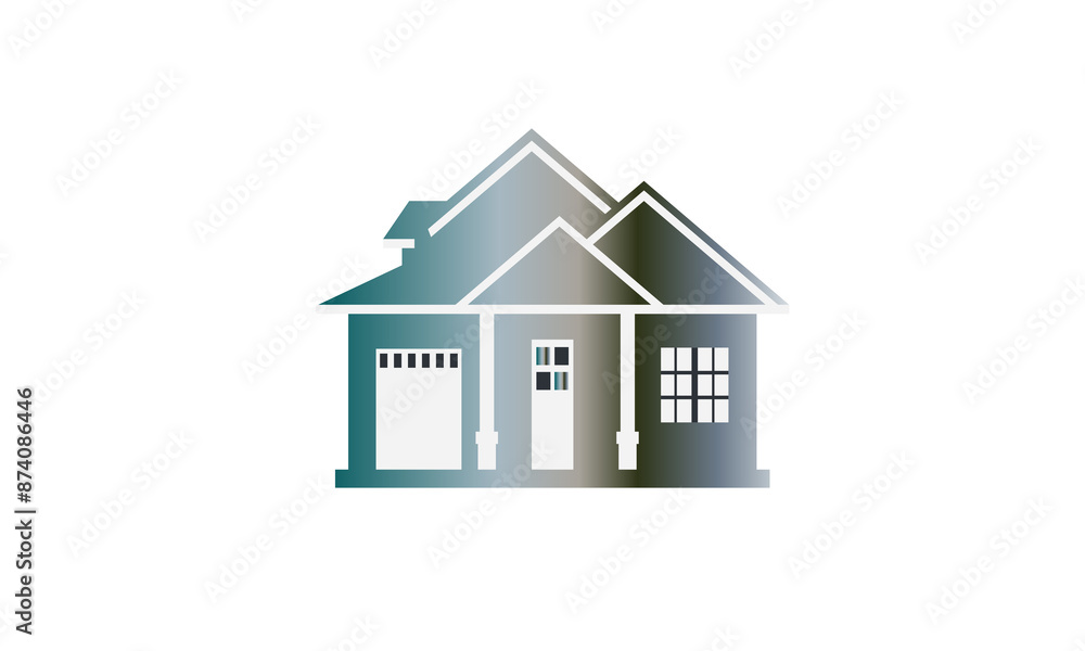 3d house icon, house icon on white background 3d house icon, house icon on white background