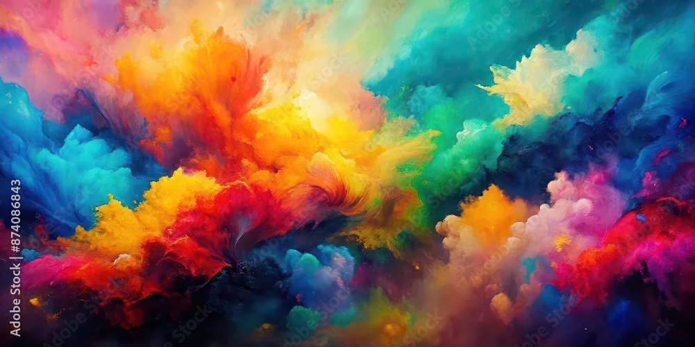 Abstract paintings with vibrant colors showcasing a beautiful array of hues and shades, abstract, painting, vivid Abstract paintings with vibrant colors showcasing a beautiful array of hues and shades, abstract, painting, vivid