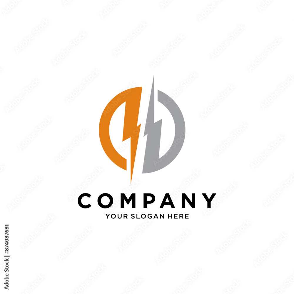 Circle electric Abstract logo Circle electric Abstract logo