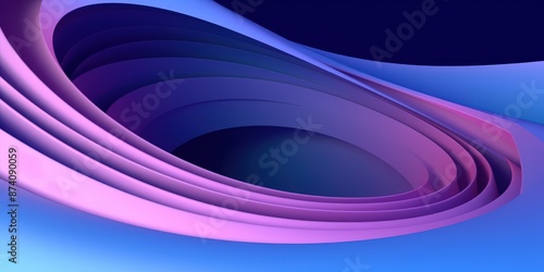 Abstract 3D Design with Purple and Blue Colors