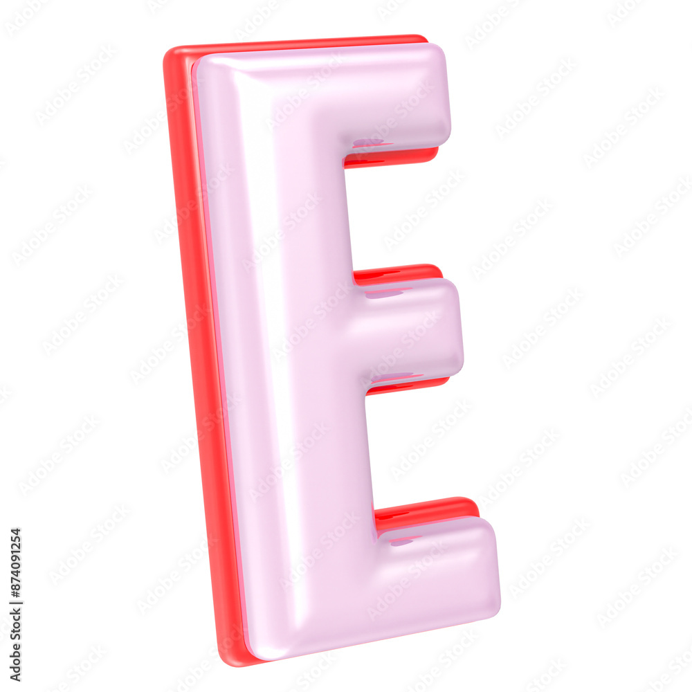 4 Number Pink 3D Render With White Background 4 Number Pink 3D Render With White Background