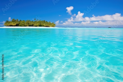 Tropical beach landscape outdoors nature.