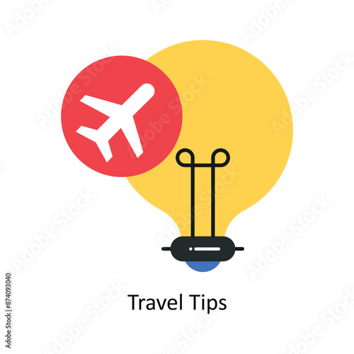Travel Tips vector Flat Design illustration. Symbol on White background EPS 10 File 