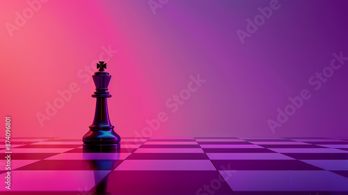 Chess pieces on the board