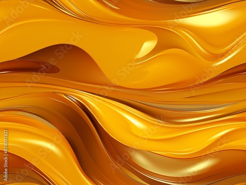 Shiny gold satin fabric wit...