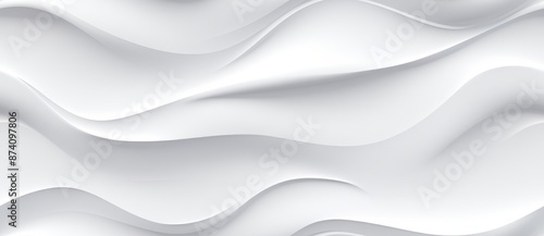 A white wavy background wit...