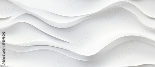 A white wavy background wit...