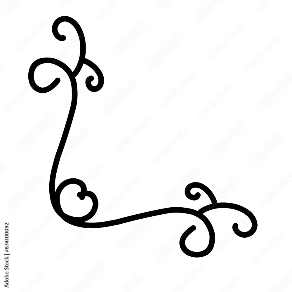 Simple corner border Simple corner border