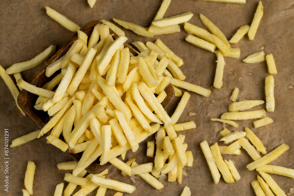 defrosting potatoes cut into thin slices defrosting potatoes cut into thin slices