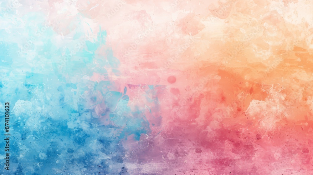 Obraz premium Soft Pastel Watercolor Background: Serene Color Palette