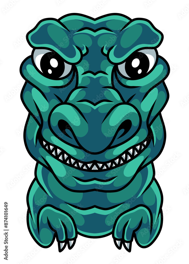 Obraz premium mascot trex vector art