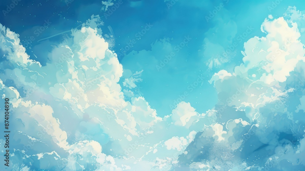 Sky and cloud backdrop