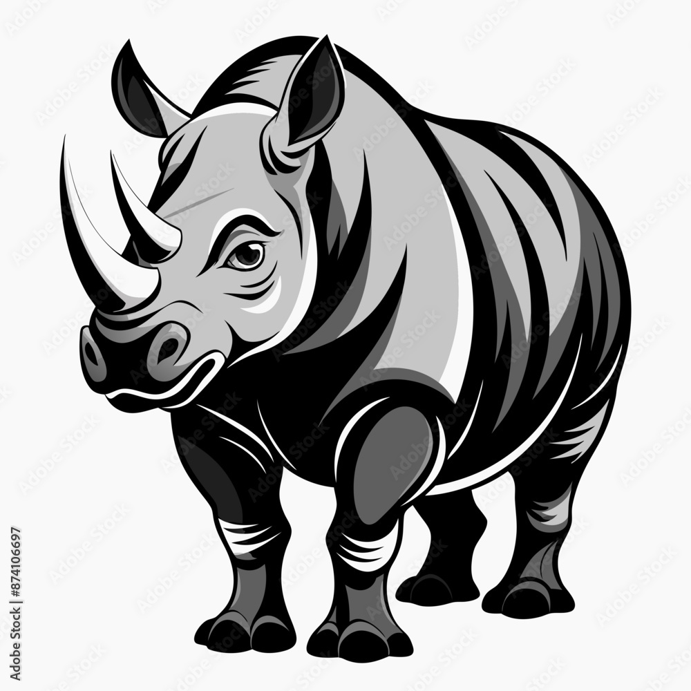 rhinoceros logo, rhino vector, rhino logo, illustration rhinoceros logo, rhino vector, rhino logo, illustration