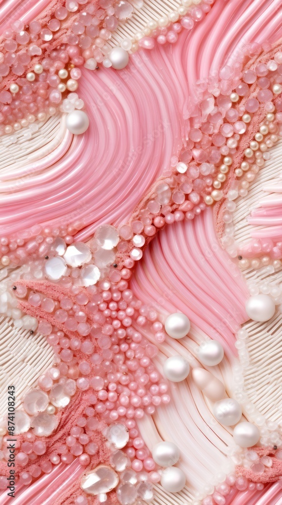 Stripes pattern jewelry pearl pink. Stripes pattern jewelry pearl pink.