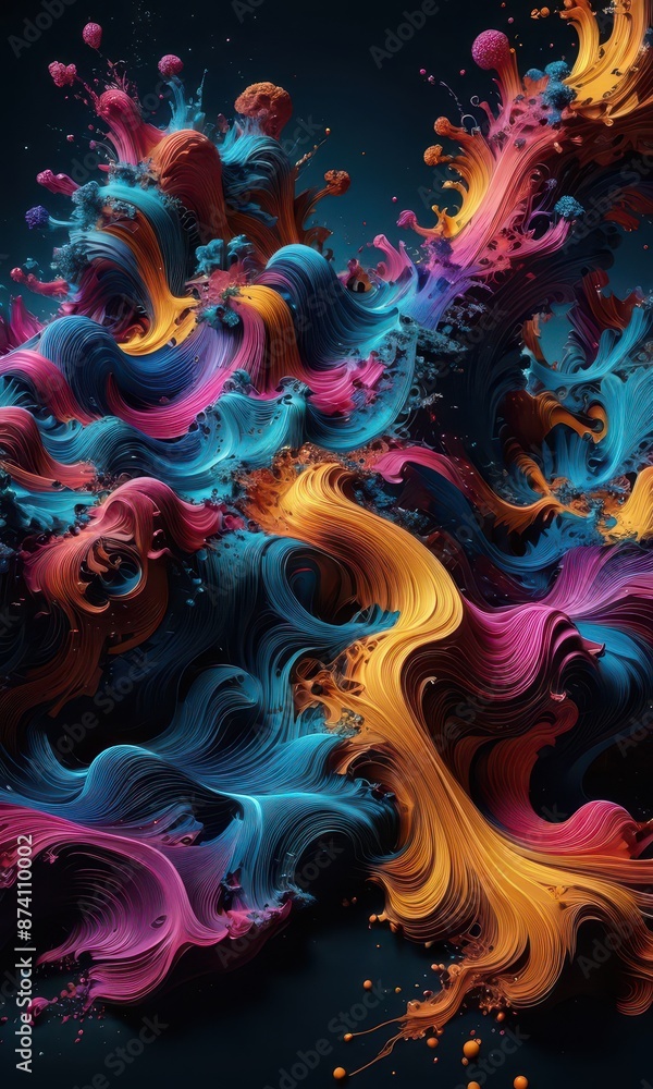 Abstract Swirling Colors. Abstract Swirling Colors.