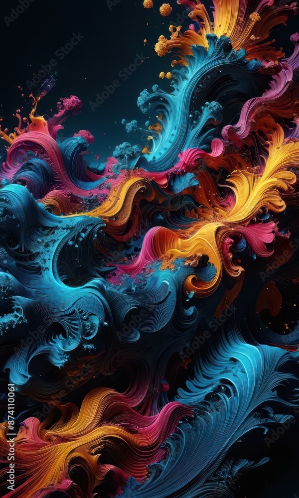Abstract Swirling Colors. Abstract Swirling Colors.