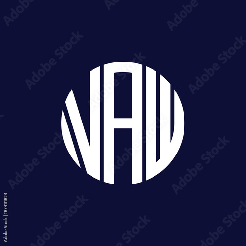 vaw circle logo design