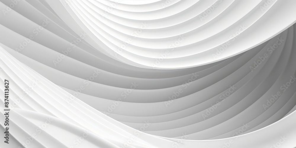 Abstract White Curves Abstract White Curves
