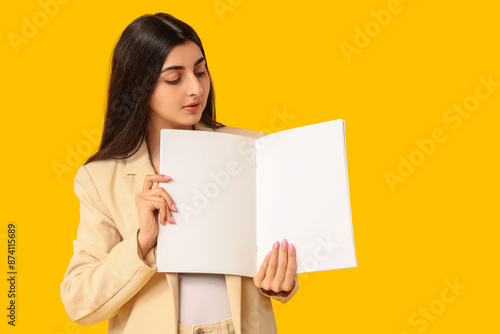Beautiful young woman with ...