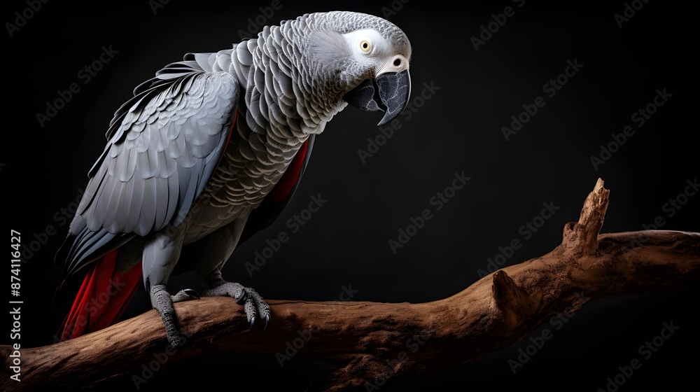 Fototapeta premium African Grey Parrot UHD Wallpaper