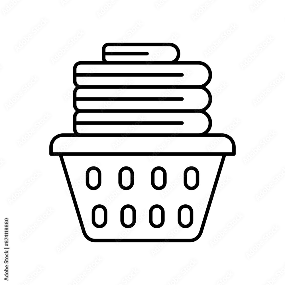 Vector of laundry fold icon. Vector of laundry fold icon.