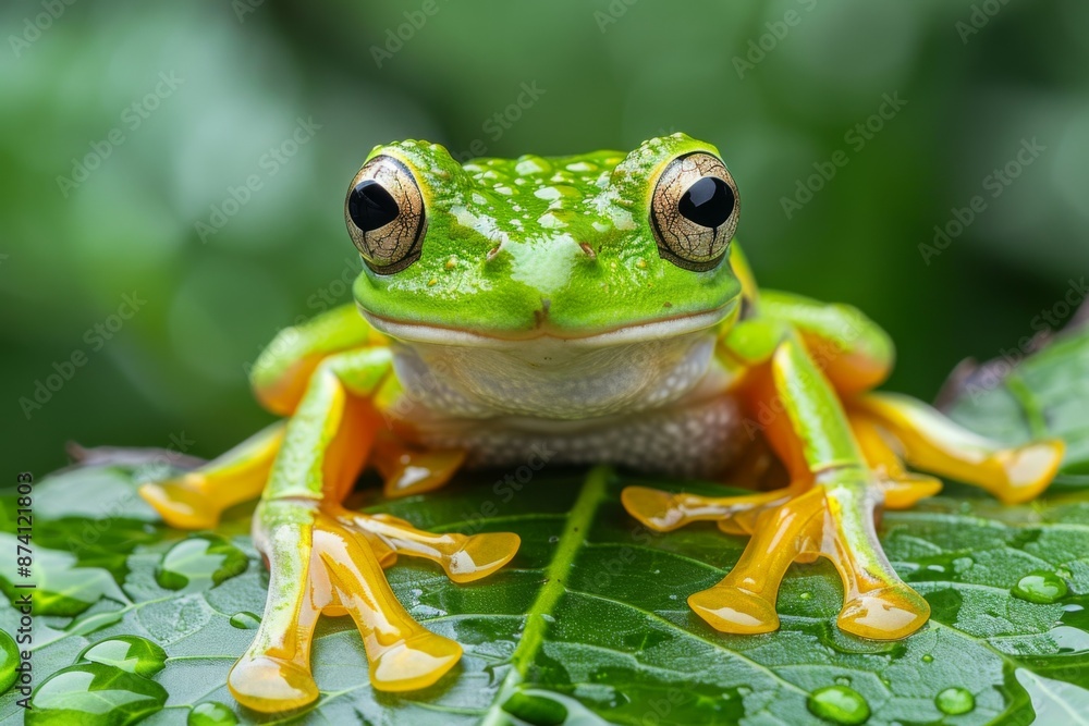 Fototapeta premium Green Tree Frog Close-up