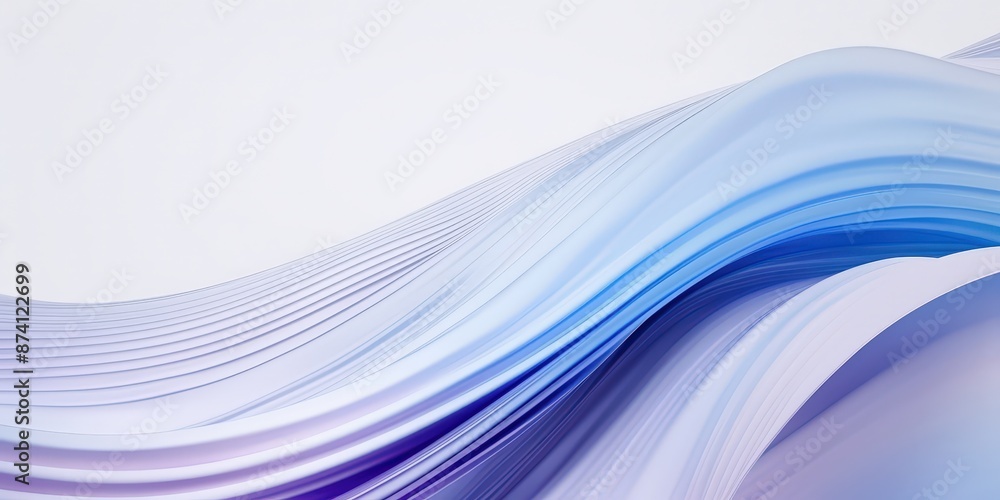 Abstract Blue and White Wave Abstract Blue and White Wave