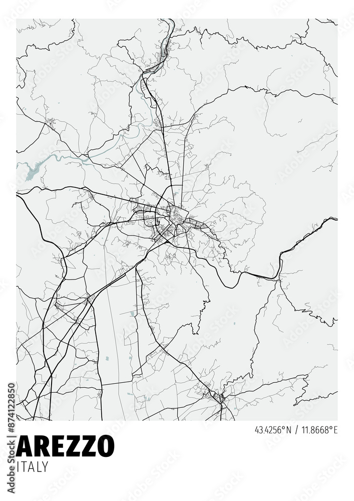 Arezzo City, Italy Map - Poster Maps White Modern Wall Art Home Decor Ready to Printable
Arezzo City, Italy Map - Poster Maps White Modern Wall Art Home Decor Ready to Printable